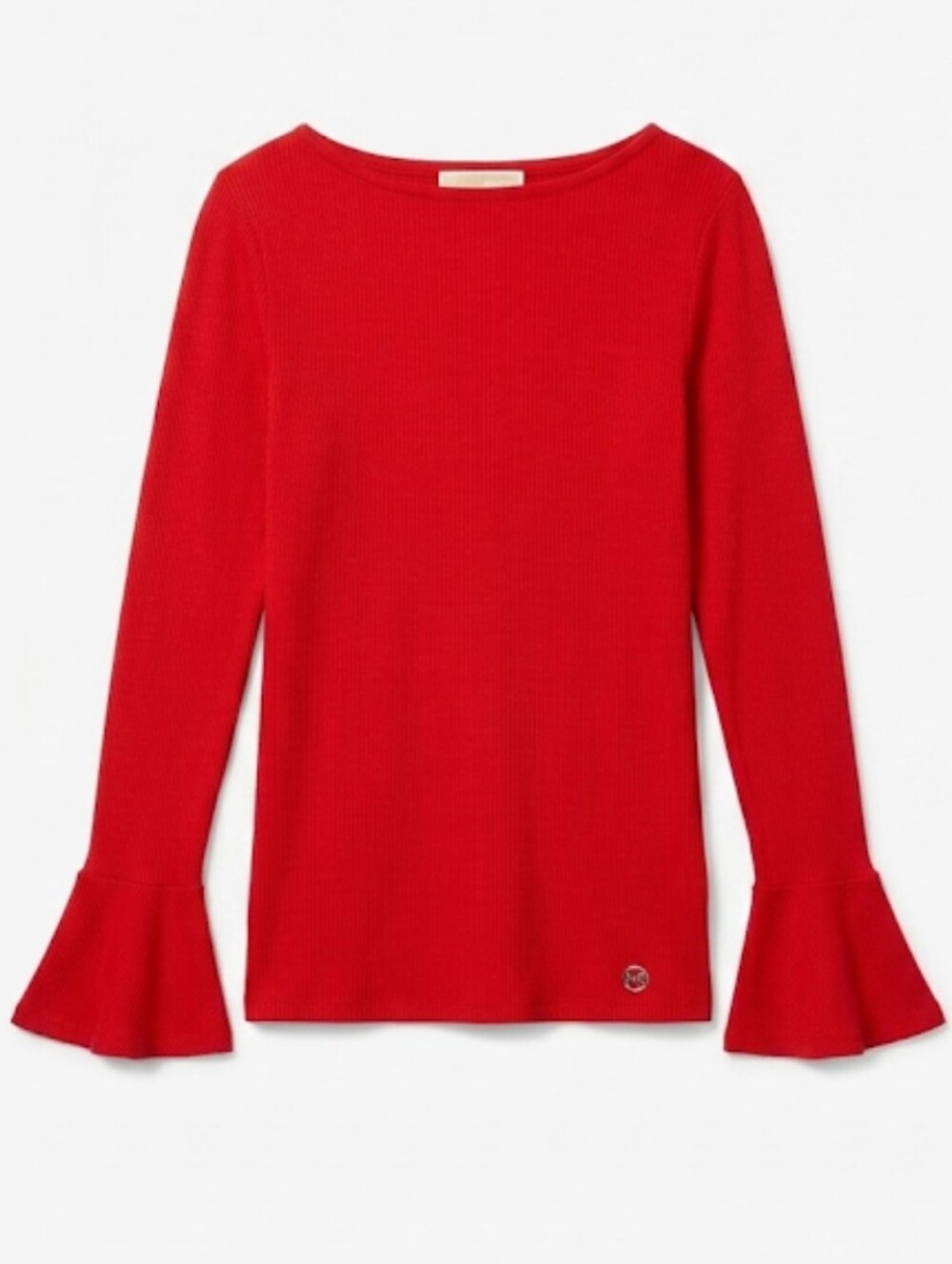 Michael Kors women's red bell sleeves top size S